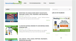 Desktop Screenshot of hemorrhoidsremedies.net